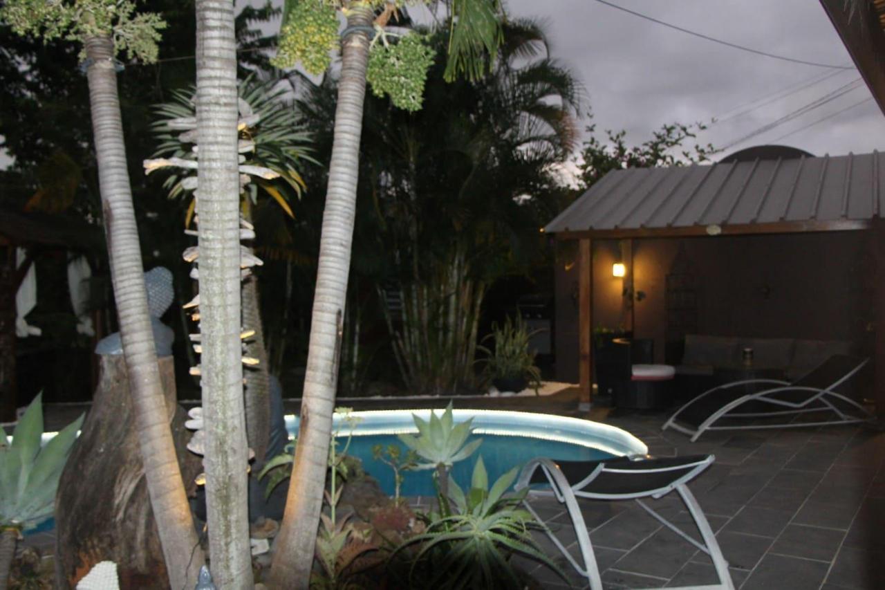 La Liane De Jade 974-Lodge Le Palissandre - Jacuzzi Privatif - Piscine Chauffee Le Bois de Nefles  Buitenkant foto