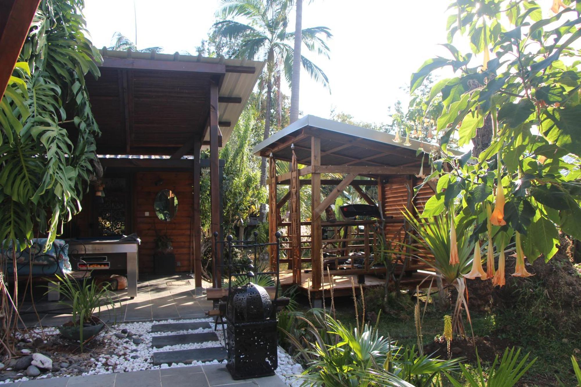 La Liane De Jade 974-Lodge Le Palissandre - Jacuzzi Privatif - Piscine Chauffee Le Bois de Nefles  Buitenkant foto